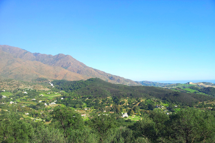 La ubicación del valle con el mar Mediterráneo cerca